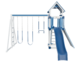 white and blue ready to go basecamp 44 vinyl playset front view