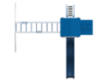 white and blue ready to go basecamp 44 vinyl playset top view