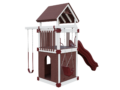 white and red basecamp 55 clubhouse vinyl playset back right view