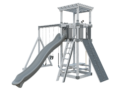 ash wood and gray basecamp 55 stargazer vinyl playset front right view