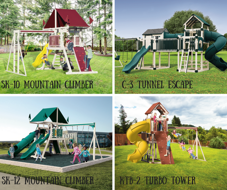 Collage of the best playsets for older kids